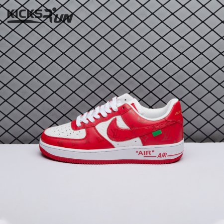 Nike Air Force 1 Low By Virgil Abloh White Red Men's