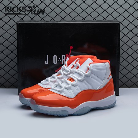 Air Jordan 11 Retro High 72-10 White Orange Men's
