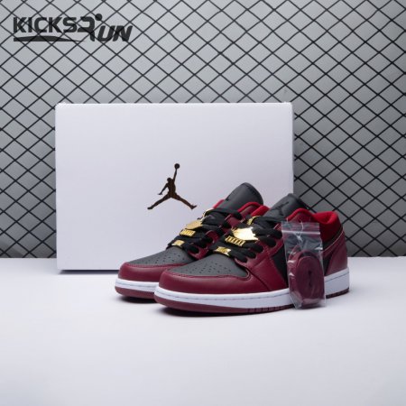 Jordan 1 Low Dark Beetroot Black DB6491-600 Unisex