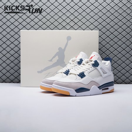 Jordan 4 SB "Summit White/Navy" DR5415-100 Unisex