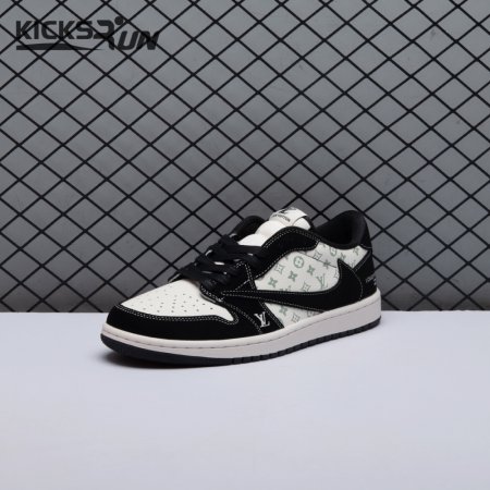 Travis Scott x Fragment Design x Air Jordan 1 Low OG SP Black Off White Grey LX1988-200 Unisex