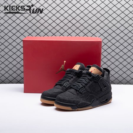 Jordan 4 Retro Levi's Black Men's