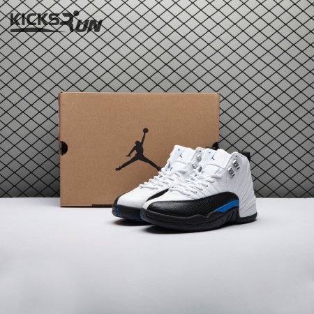 Jordan 12 Black White Blue Men's