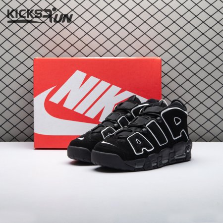 Nike Air More Uptempo Black White 414962-002 Unisex