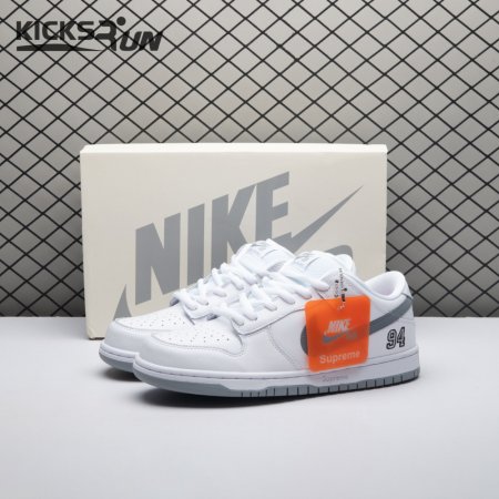 Nike SB Dunk Low 94 White Metallic Silver HQ8487-100 Unisex