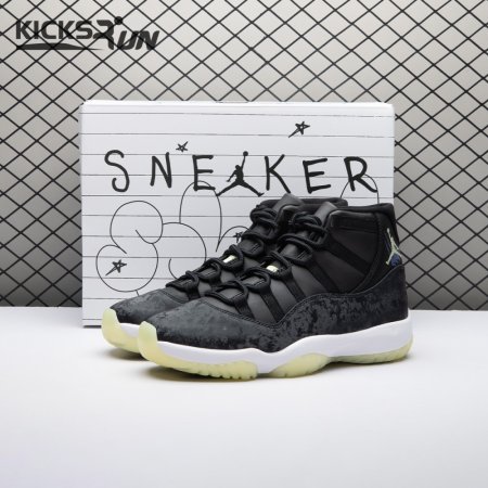 Jordan 11 Retro Black Barely Volt IB1378-001 Unisex