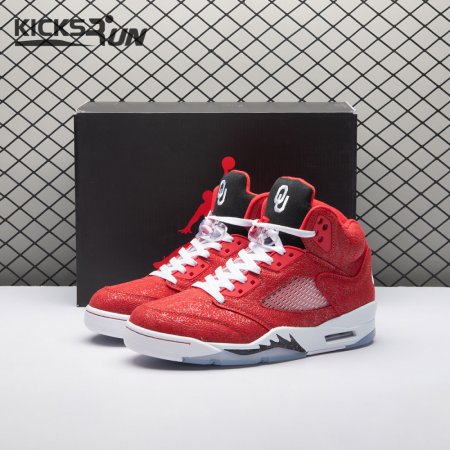 Air Jordan 5 Retro NCAA Oklahoma Sooners PE HQ7978-600 Men's