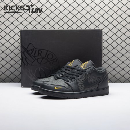Jordan 1 Low Black Elephant Print IM6568-010 Unisex