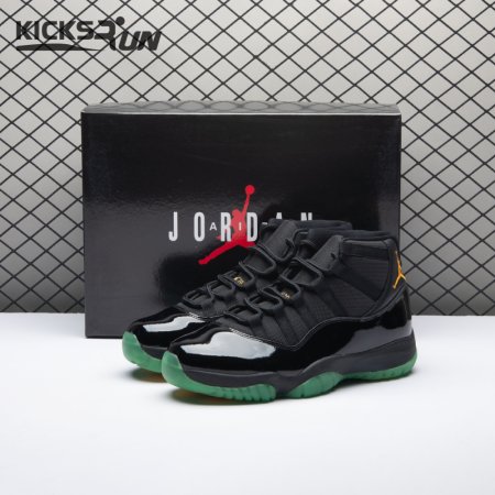 Air Jordan 11 Black Green Yellow CT8012-037 Men's