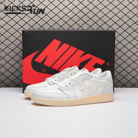 Jordan 1 Retro Low OG Rabbit Floral Swoosh IF4391-100 Unisex
