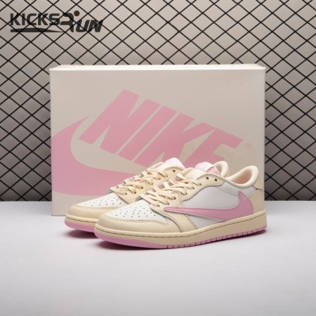 Jordan 1 Retro Low OG SP Travis Scott Shy Pink IQ7604-100 Unisex