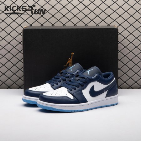Jordan 1 Low Midnight Navy University Blue 553558-404 Unisex