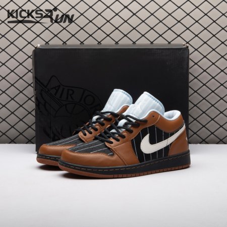Jordan 1 Low SE Black Sail Light British Tan IR7560-010 Unisex