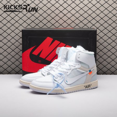 Jordan 1 Retro High Off-White Alaska AA3834-100 Unisex