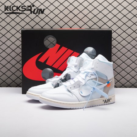 Off-White x Air Jordan 1 Retro High Virgil Abloh Archive Alaska AA3834-100 Unisex
